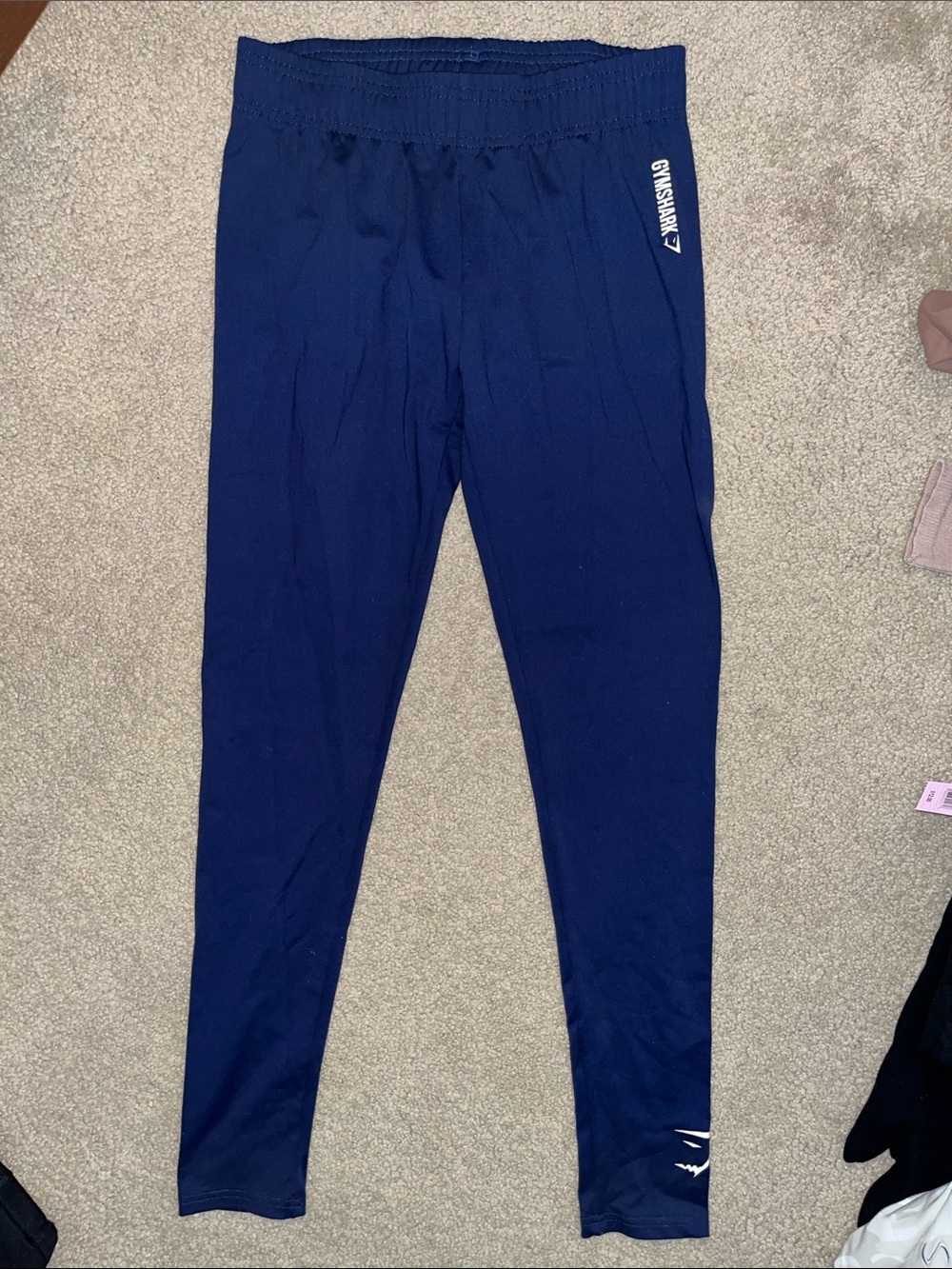 Gymshark Navy Blue High-Rise Performance Leggings